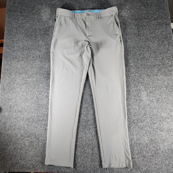 Birdie & Bound Other - Birdie Bound Men's Golf Pants 34x32 Gray Stretch Performance Flat Front Active